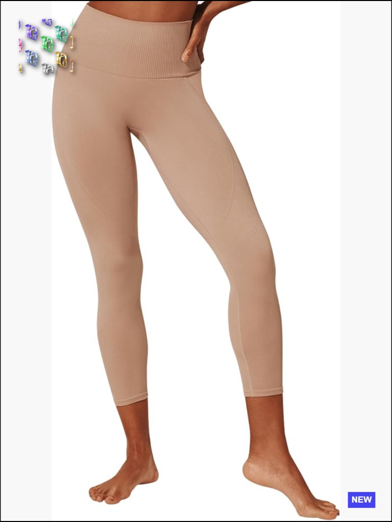 Seamless Compression High Rise Legging For Gym Yoga Pilates Running Ankle Length